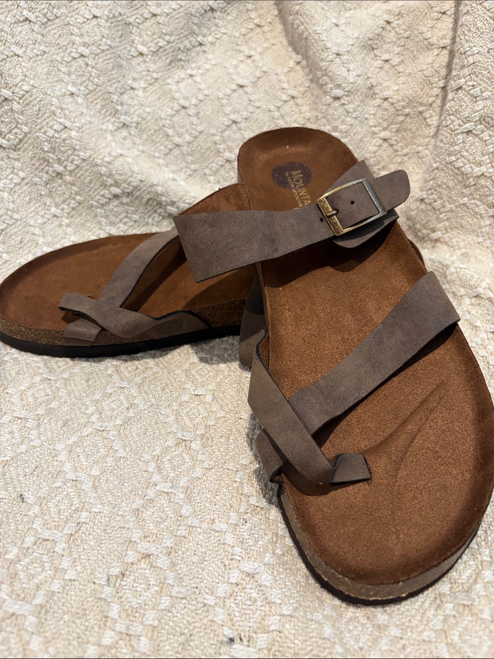 NWOT Brown Suede Strappy Women's Sandals